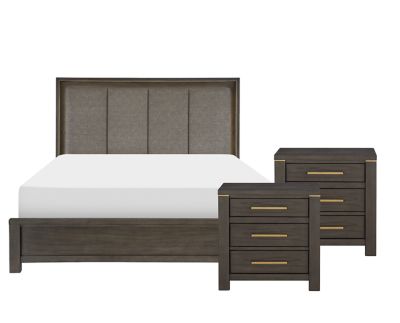 Aurora Dark Brown 4-Piece Queen Bedroom Set