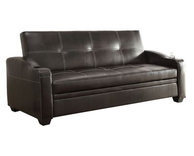 Pu deals leather futon