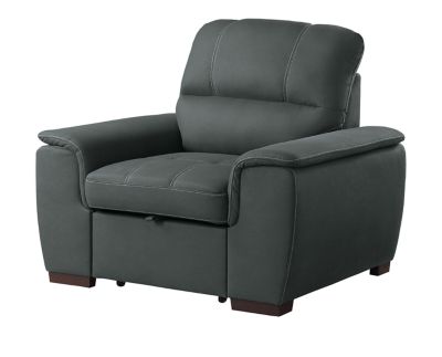 Chair with 2024 pull out ottoman