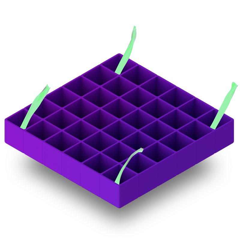 Purple Grid Airflow