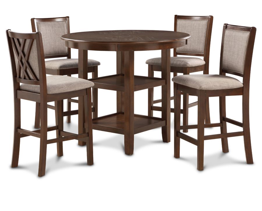 Amory 5 Pc. Round Counter Height Dining Set Furniture Row