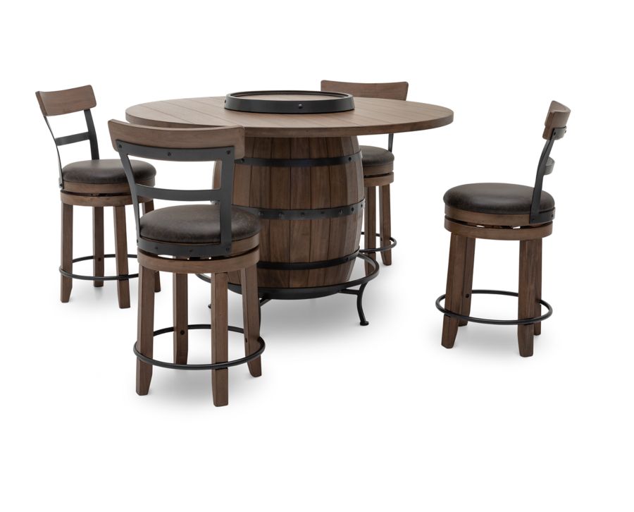 Baker Street 5 Pc. Counter Height Dining Set Furniture Row