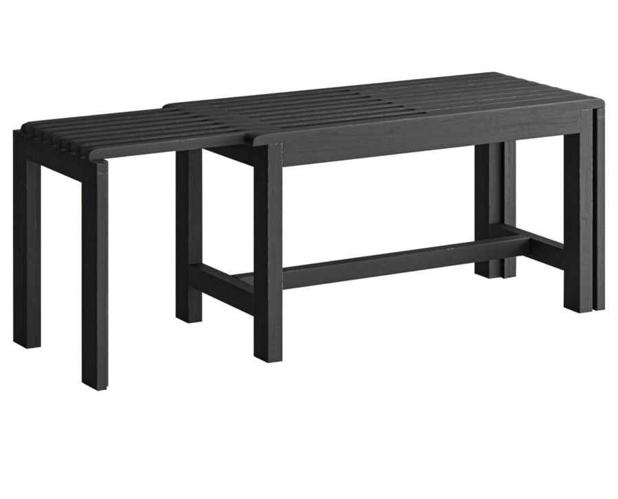 Braiding Extendable Dining Bench Furniture Row