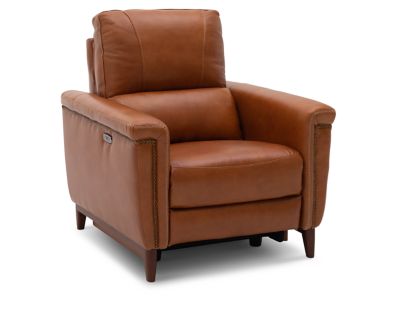 Leather shop automatic recliner