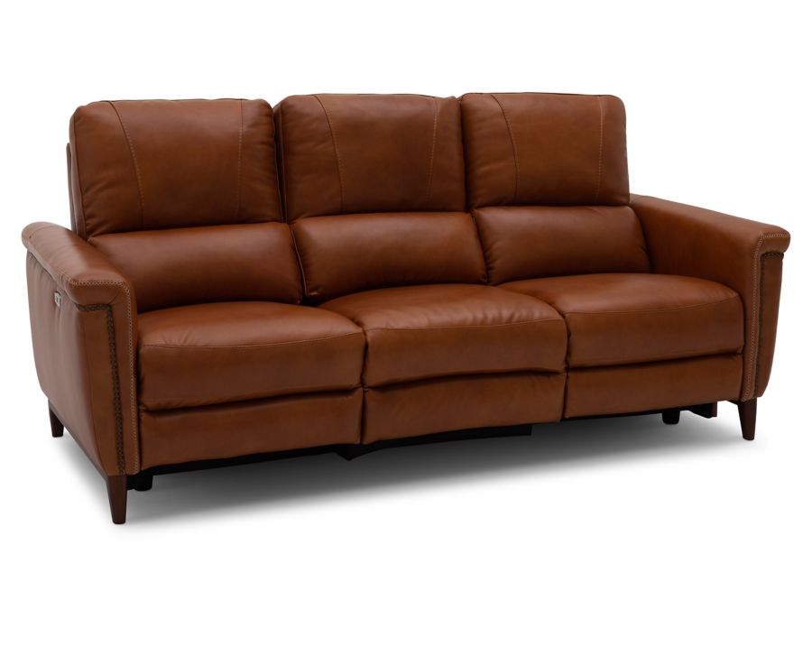 Calypso Leather Power Reclining Sofa Furniture Row