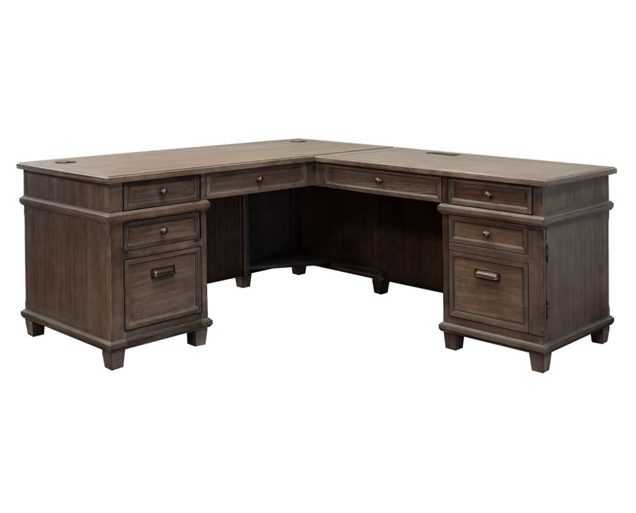 Carter Pedestal LShaped Desk Furniture Row