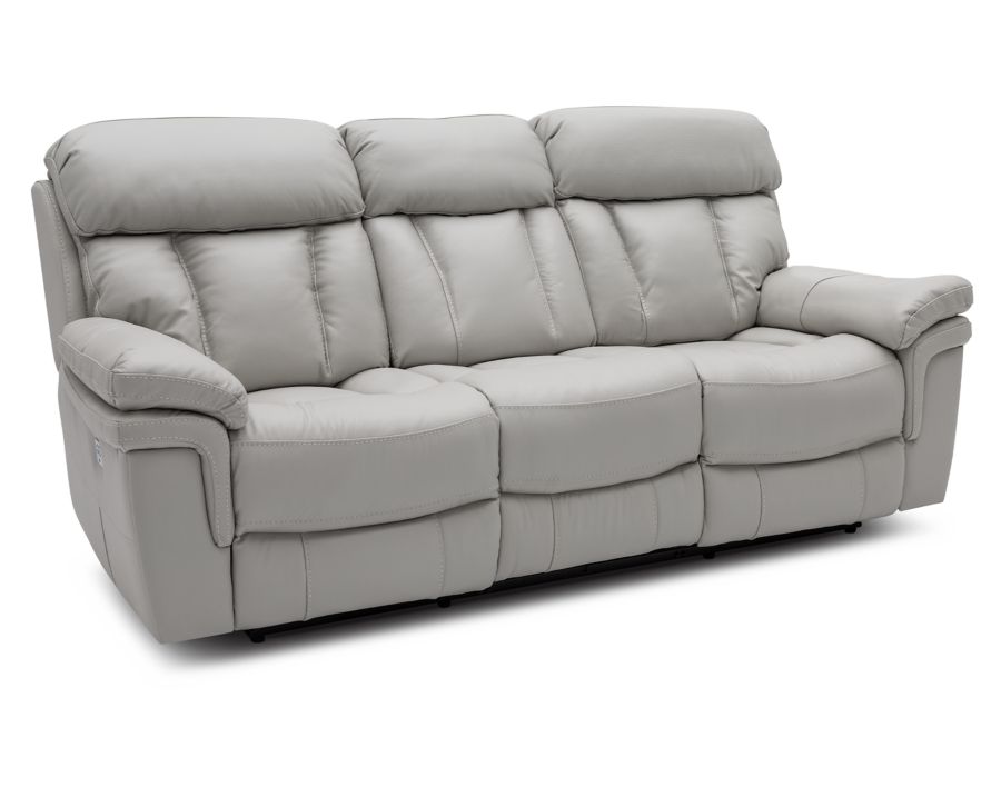 Concord Leather Power Reclining Sofa Furniture Row