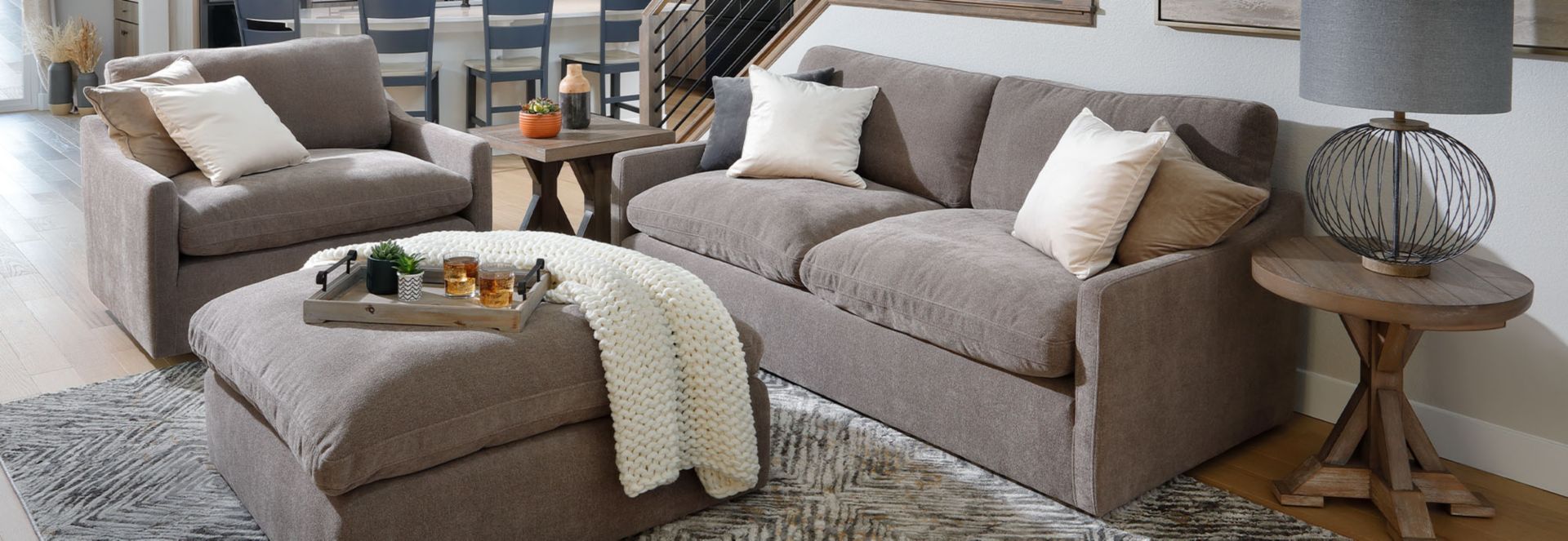 Cozy Living Room Setup Featuring Dawson Sofa