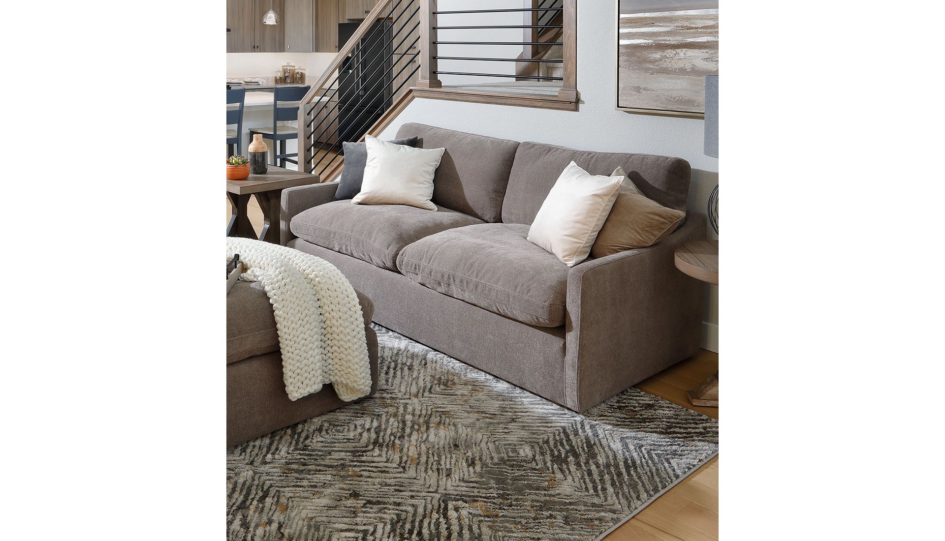 Cozy Living Room Setup Featuring Dawson Sofa