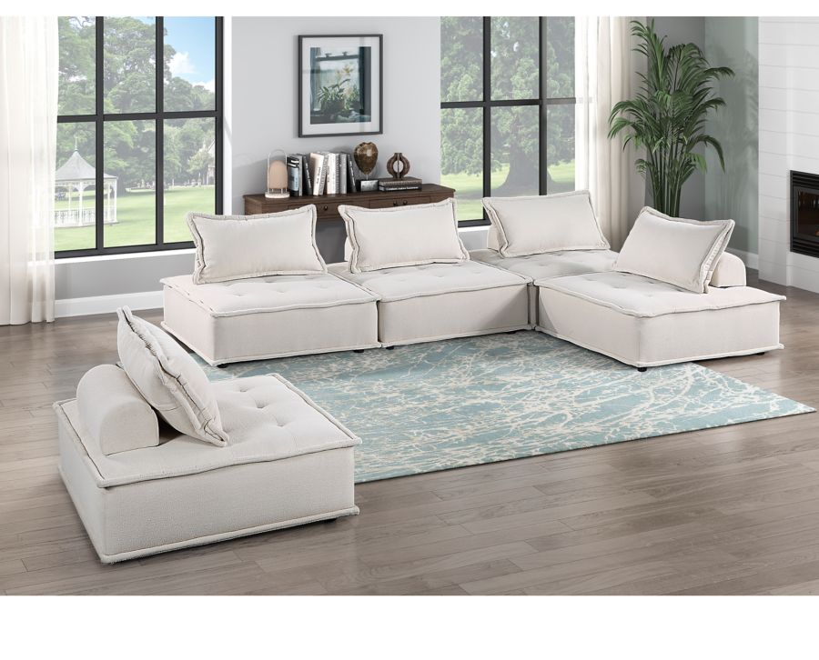 Domino 5 Pc. Modular Sectional Furniture Row