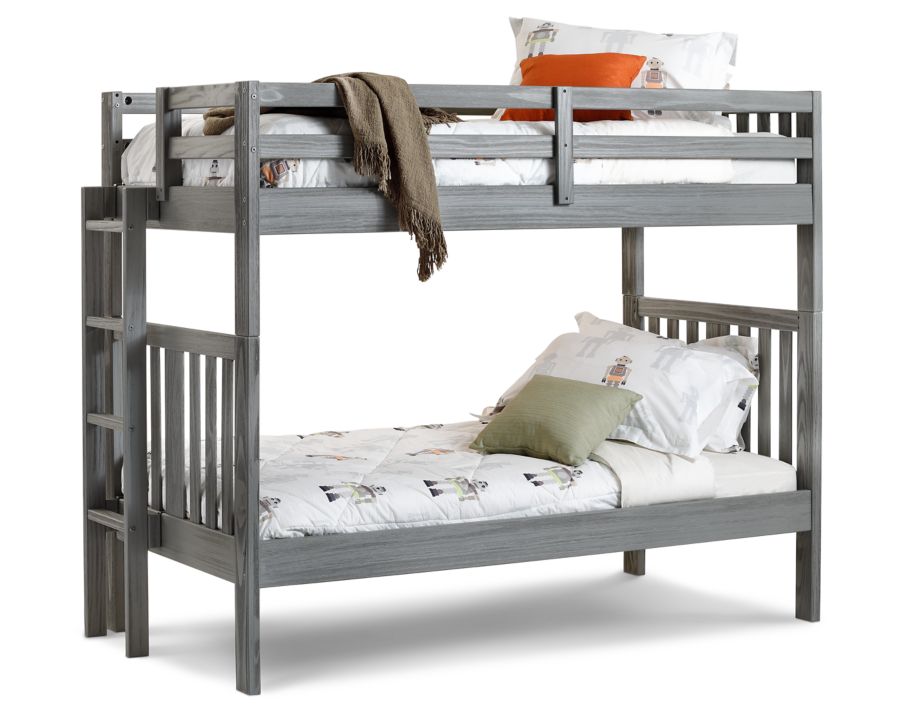 Dove Bunk Bed with Ladder Furniture Row
