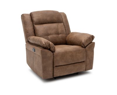 Kinetic Leather Power Swivel Glider Recliner