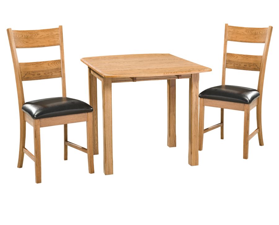 Fairlawn Drop Leaf Dining Set w/ Ladder Back Chairs Furniture Row