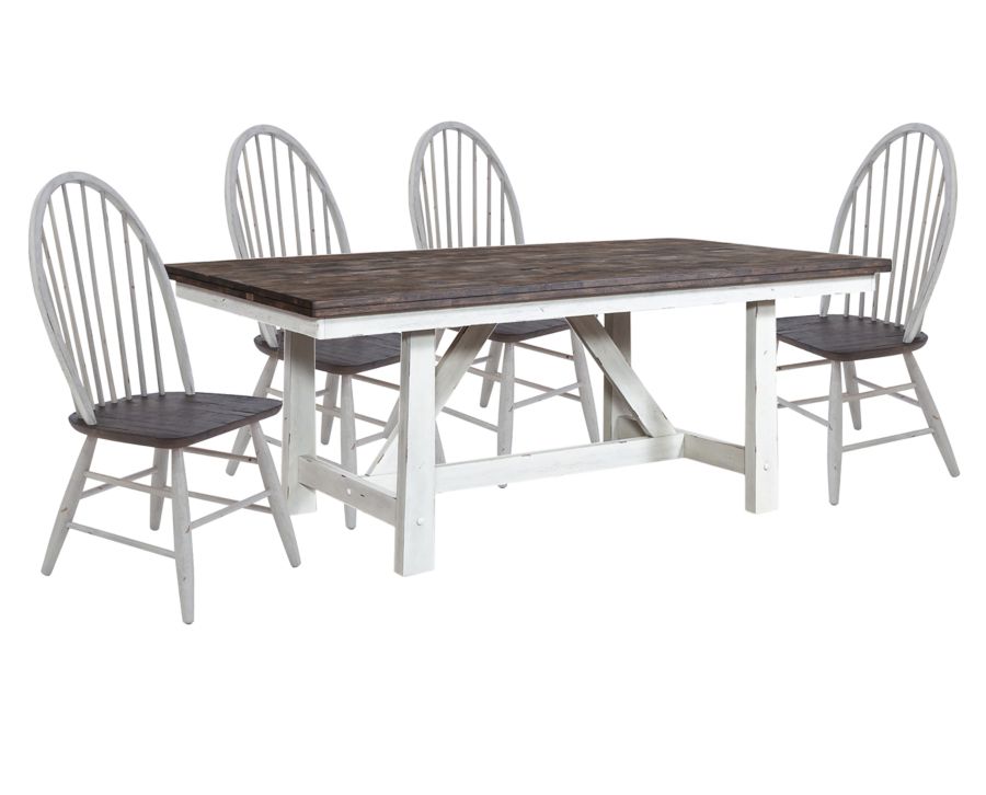 Farmingdale 102" 5 Pc. Dining Set Furniture Row