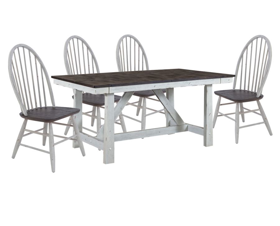 Farmingdale 78" 5 Pc. Dining Set Furniture Row
