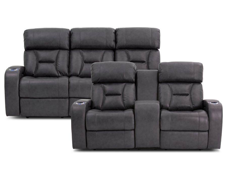 Galaxy 2 Pc. Power Reclining Sofa Set Furniture Row