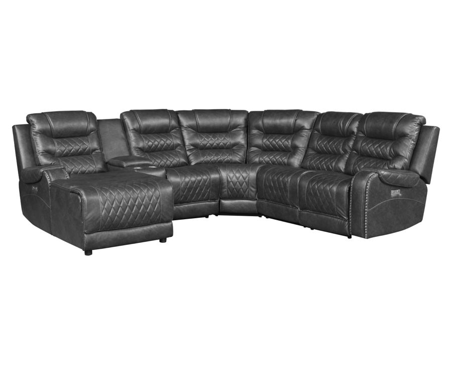 Geoffery 6 Pc Power Chaise Reclining Sectional Furniture Row