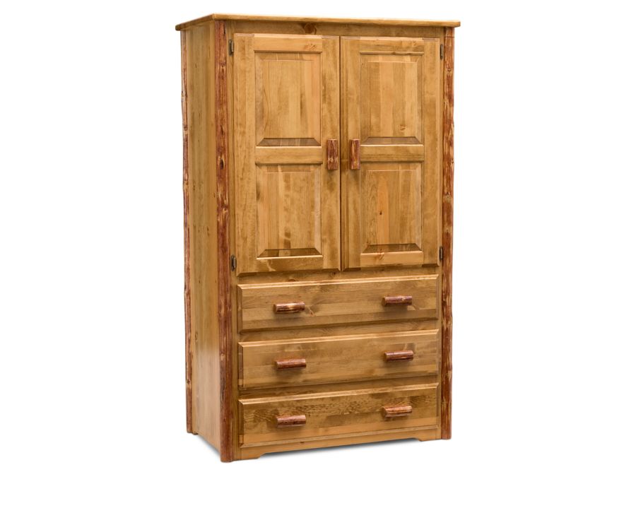 Glacier Country Armoire Furniture Row, Difference Between Dresser And Armoire