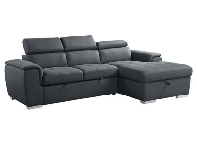 Caruso 3 piece fabric deals sleeper sectional furniture row