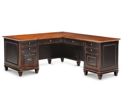 Hartford double deals pedestal desk