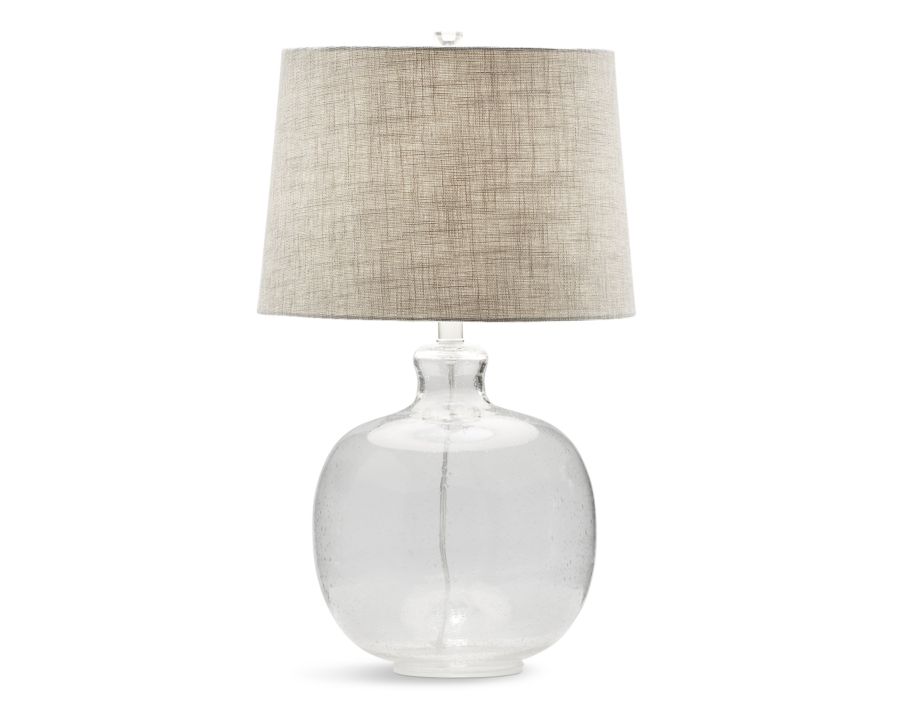 Haven Clear Seeded Glass Table Lamp Furniture Row