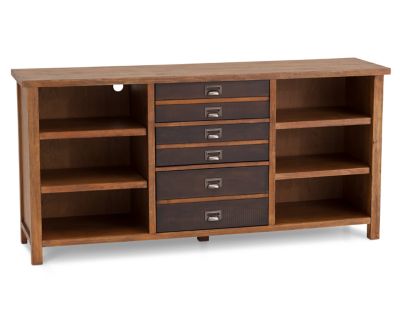 Credenza with deals drawers and shelves