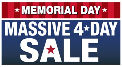 Memorial Day Massive 4 Day Sale
