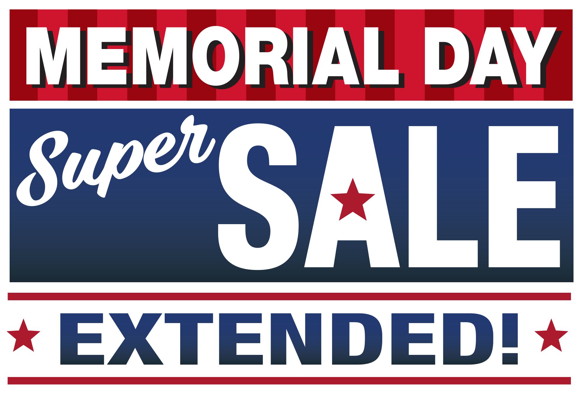 Extended Memorial Day Sale