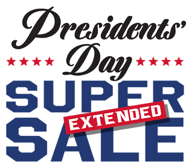 Presidents Day Super Sale Extended