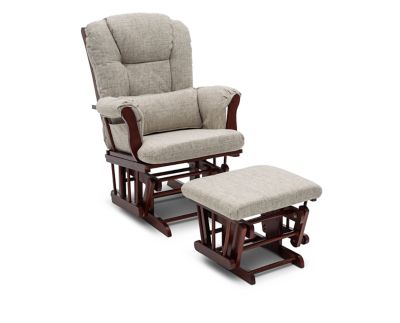 Glider rocker store and ottoman