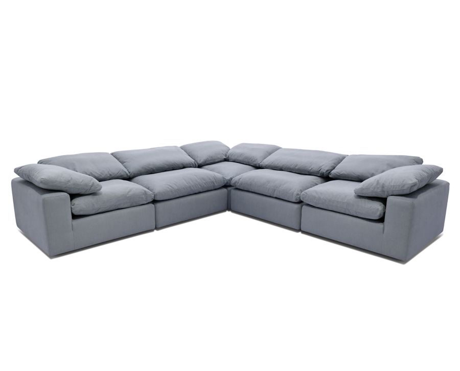 Luscious 5 Pc Sectional Furniture Row, Cloud Leather Sectional Furniture Row