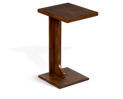 Edmonds Small Steel and Wood End Table, Side Tables