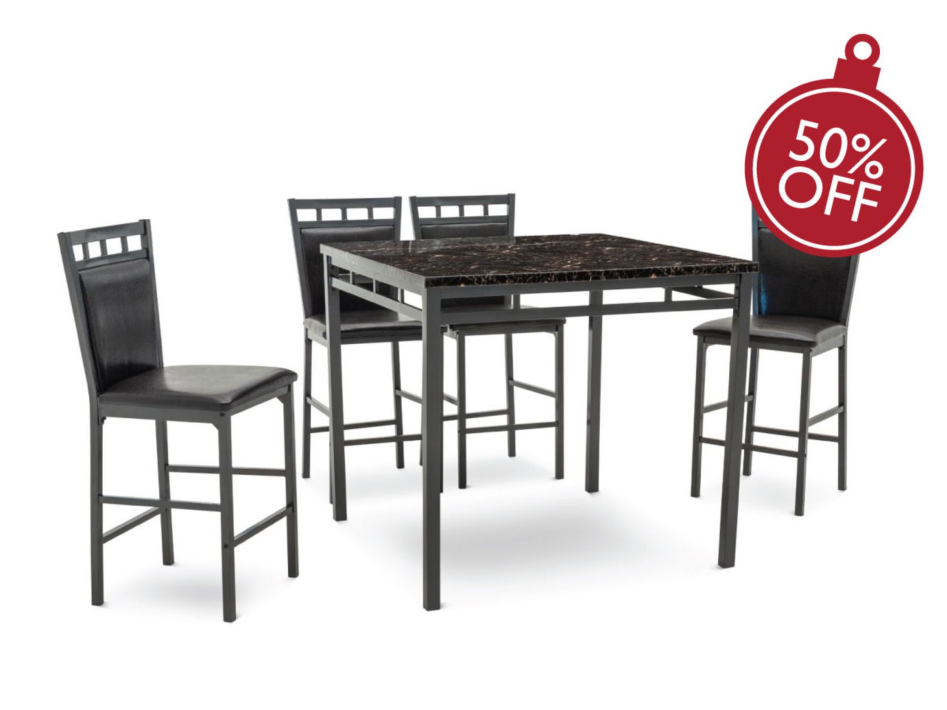 Midnight 5 Pc. Counter Height Dining Set