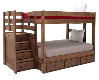 Moab Full Full Bunk Bed w Twin Trundle Furniture Row