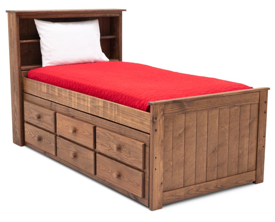 Moab Bookcase Bed with Underdresser Furniture Row