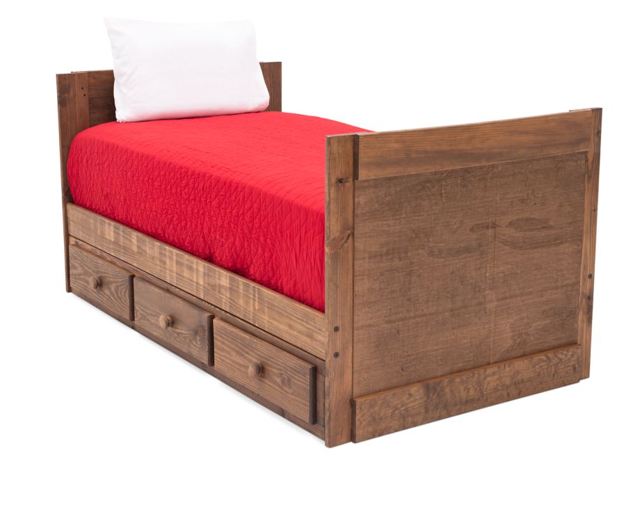 Moab Panel Bed with Underdresser Furniture Row