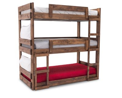 Moab Twin Triple Bunk Bed Furniture Row