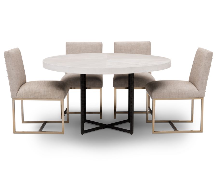 Modern Robards Round 5 Pc Dining Room, Universal Furniture Robards Dining Table