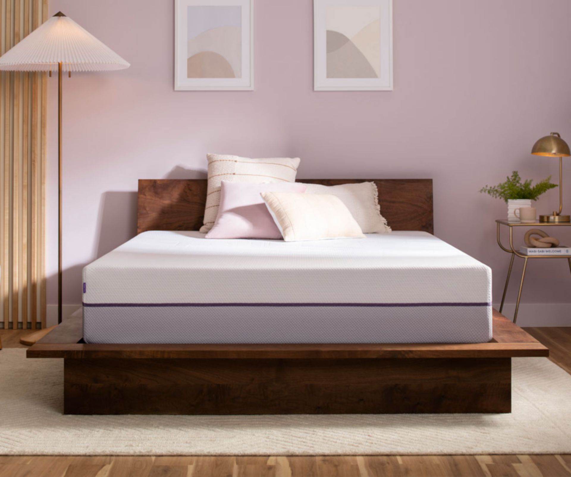 Purple Plus Mattress in Interior Designed Room