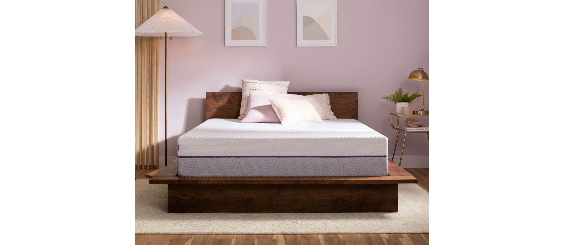 Purple Plus Mattress in Interior Designed Room