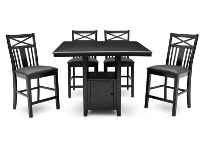 Espresso 5 discount piece dining set