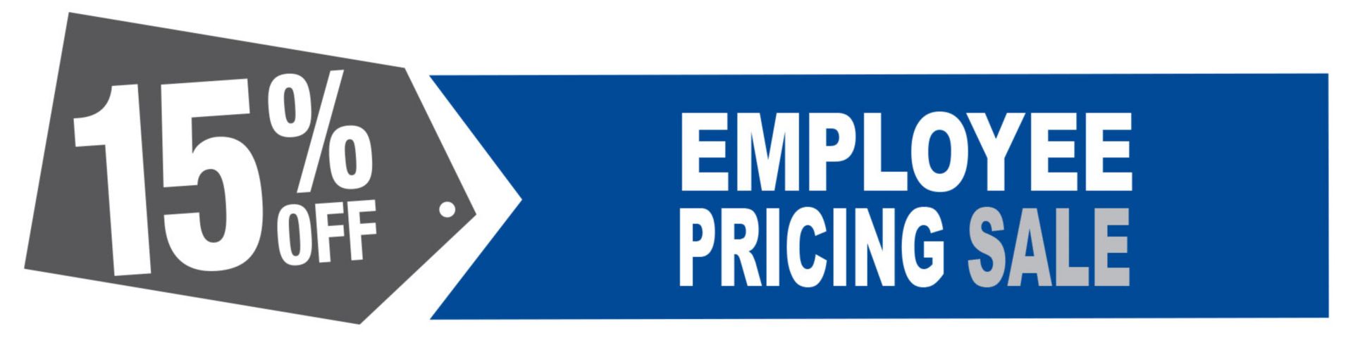 15 Percent Off Employee Pricing Sale