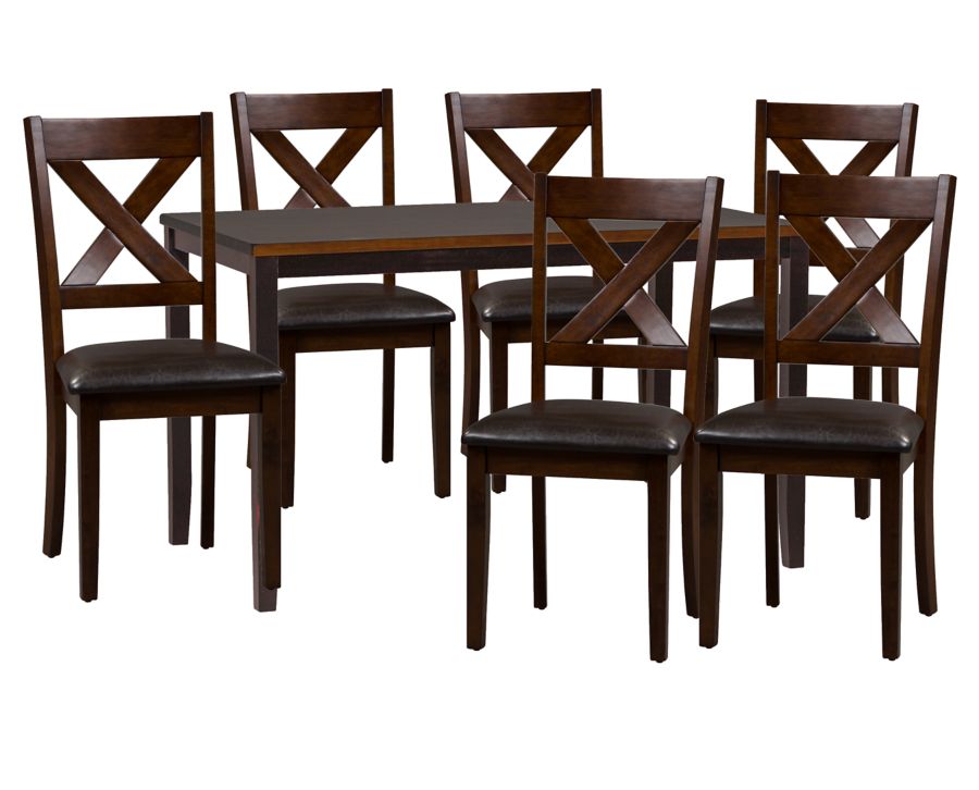 Thornburg 7 Pc. Dining Set Furniture Row