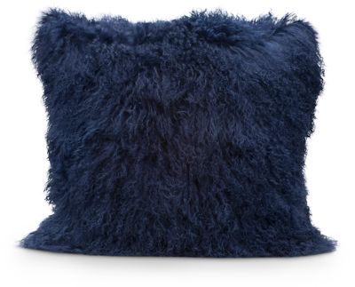 Indigo shop throw pillow