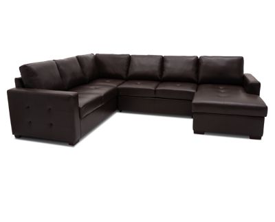 Furniture row 3 piece sleeper deals sectional