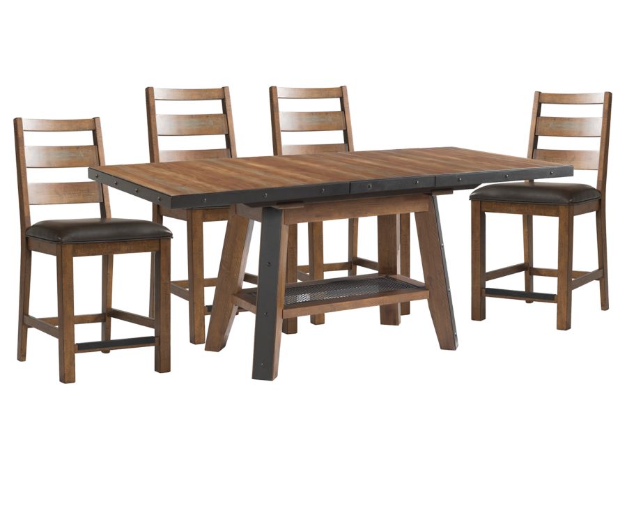 Tulsa 5 Pc. Counter Height Dining Set Furniture Row