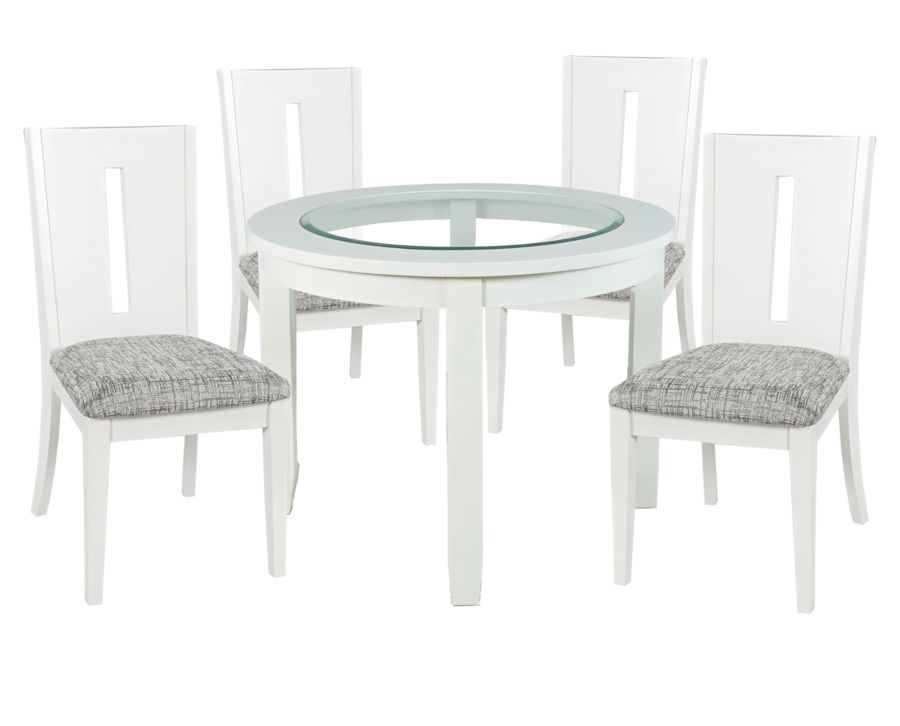 Upland 5 Pc. Round Dining Room Set Furniture Row