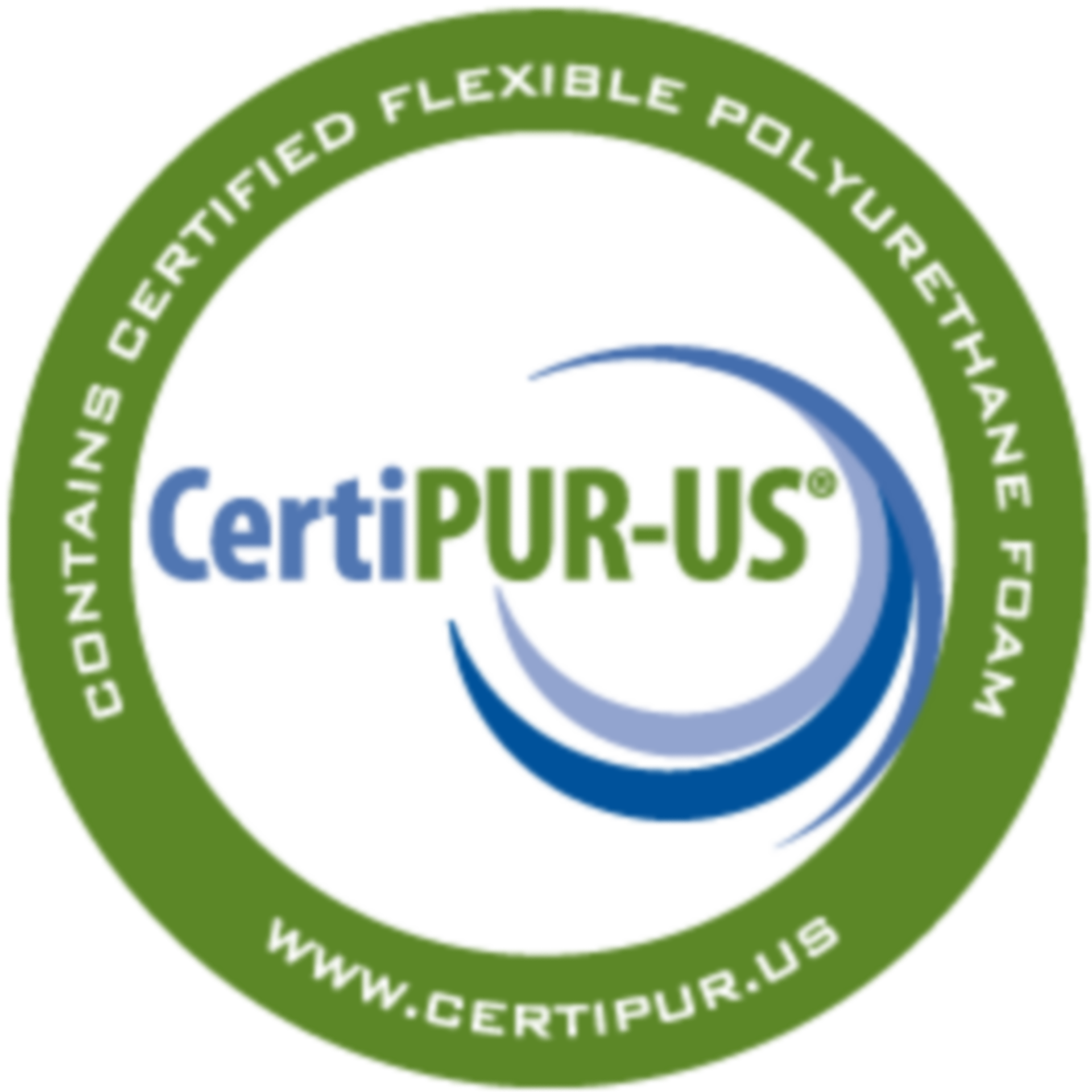 Contains Certified Flexible Polyurethane Foam - CertiPUR-US