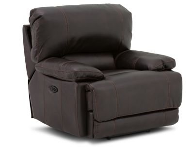 Kinetic Leather Power Swivel Glider Recliner