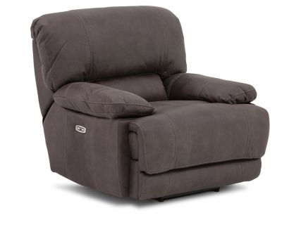 Kinetic Leather Power Swivel Glider Recliner